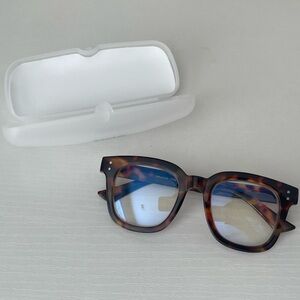 brown tortoise shell blue light glasses NEW